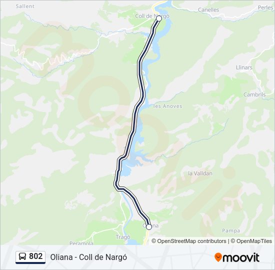 802 Bus Line Map