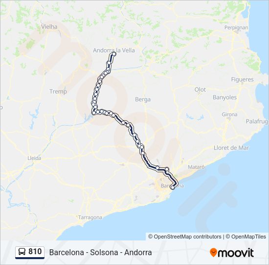810 Bus Line Map