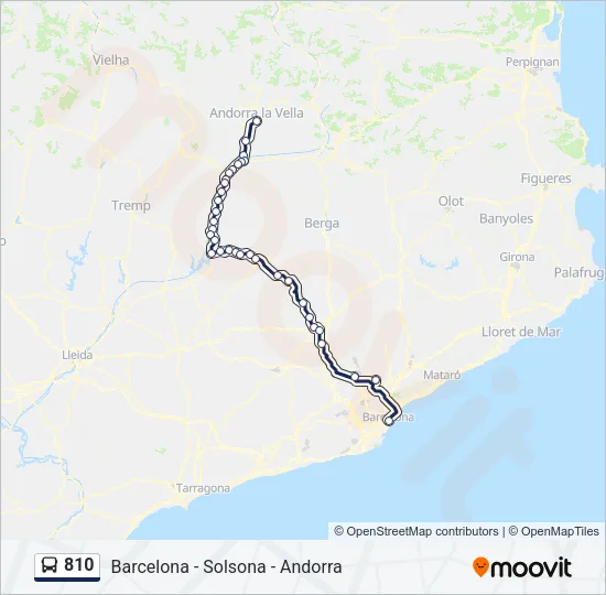 810 Bus Line Map