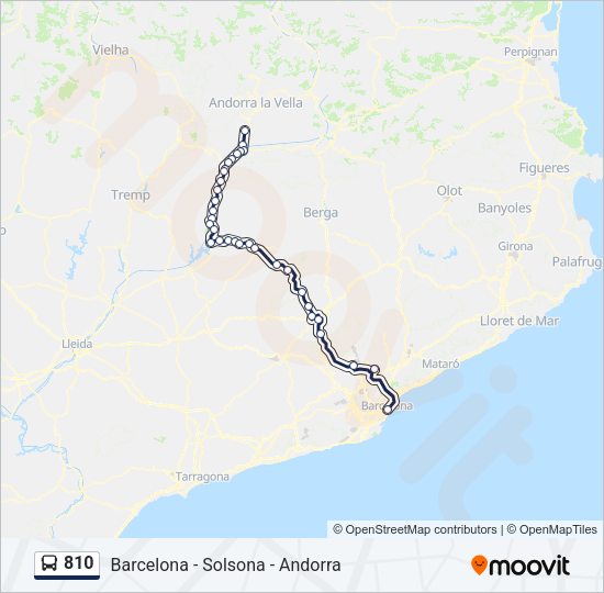 810 Bus Line Map