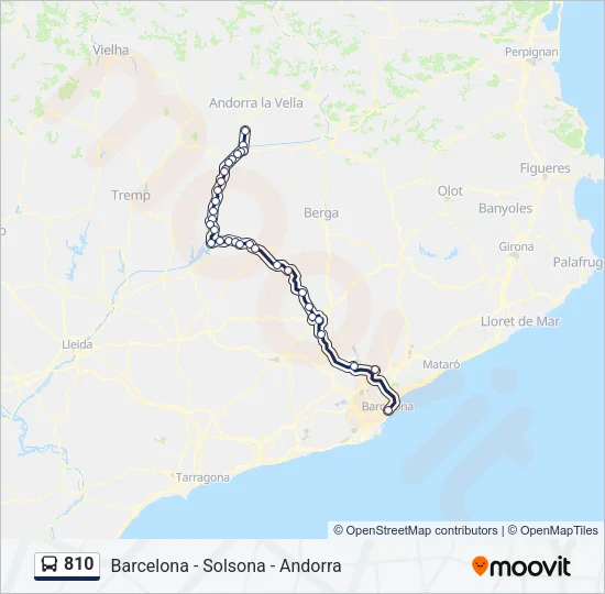 810 Bus Line Map