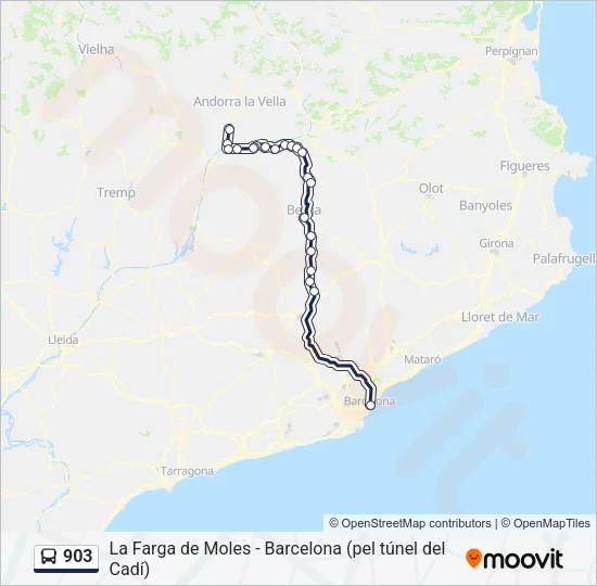 903 Bus Line Map