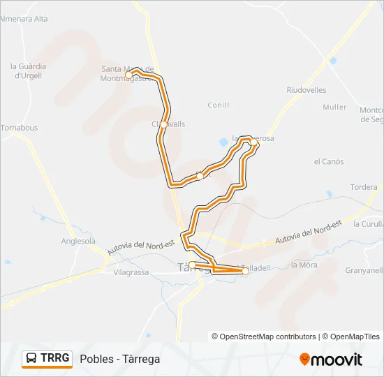 TRRG Bus Line Map