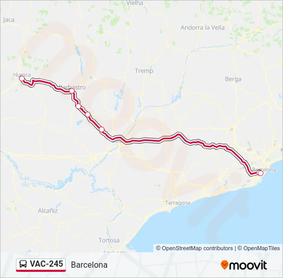 VAC-245 Bus Line Map