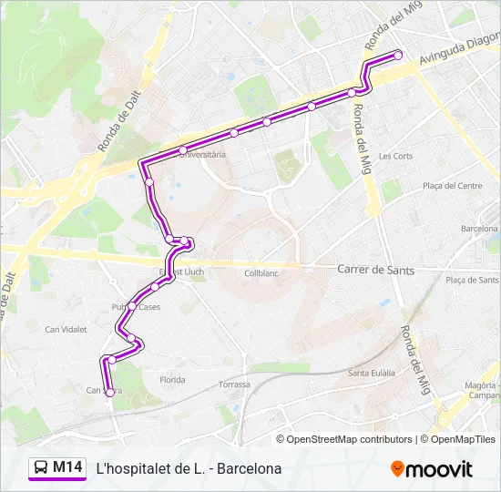 M14  Line Map