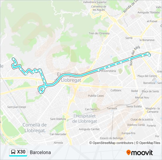 X30  Line Map