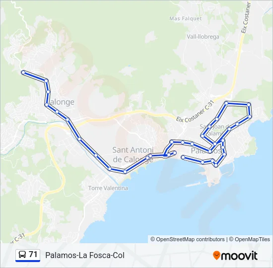 71  Line Map