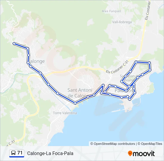 71  Line Map