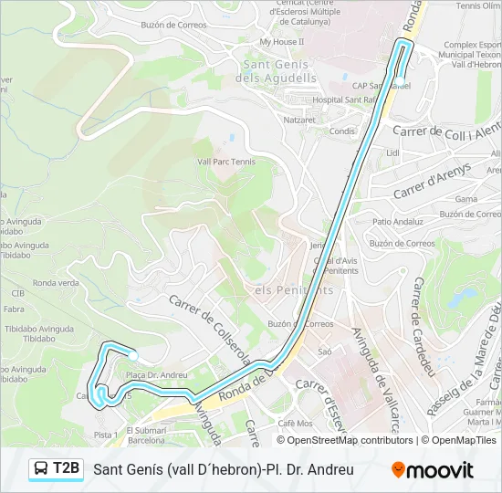 T2B  Line Map
