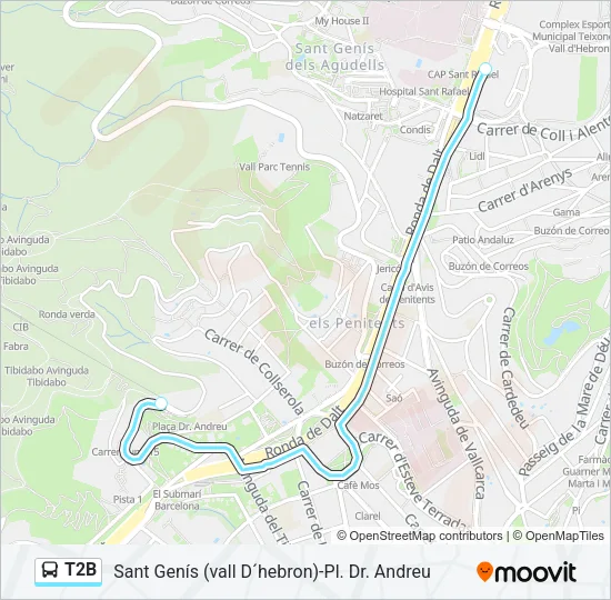 T2B  Line Map