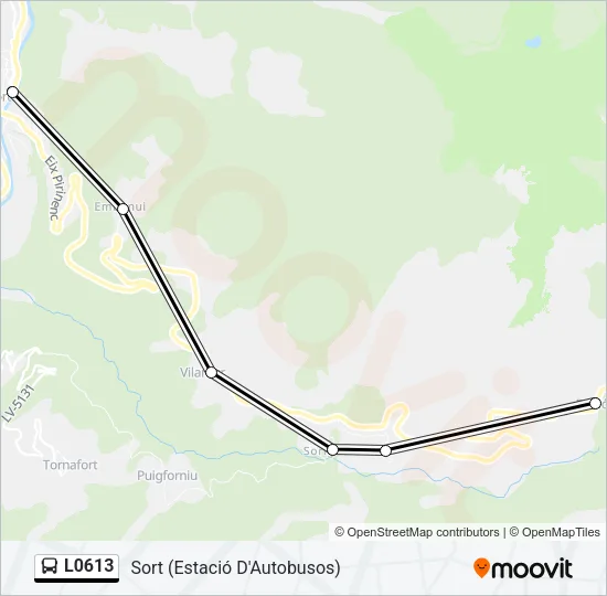 L0613 Bus Line Map