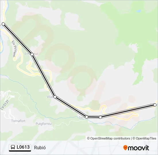 L0613 Bus Line Map