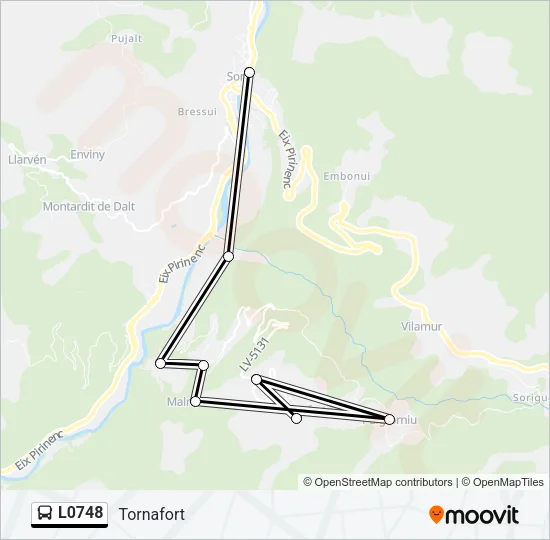 L0748 Bus Line Map
