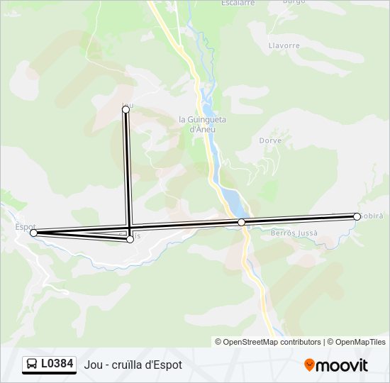 L0384 Bus Line Map