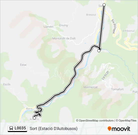 L0035 Bus Line Map