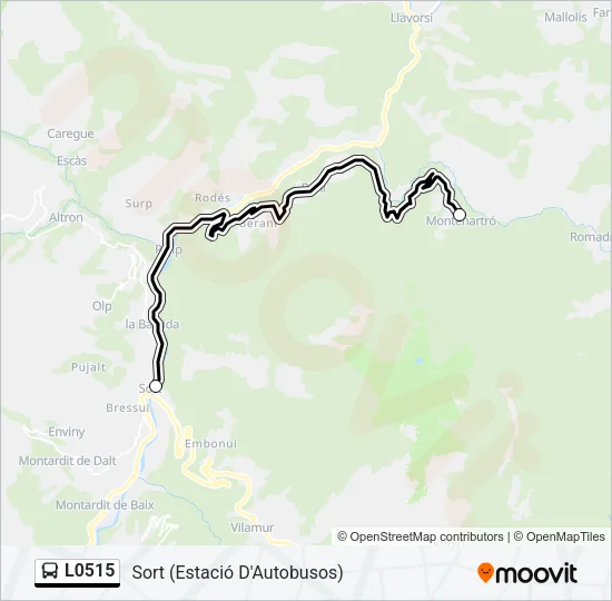 L0515 Bus Line Map
