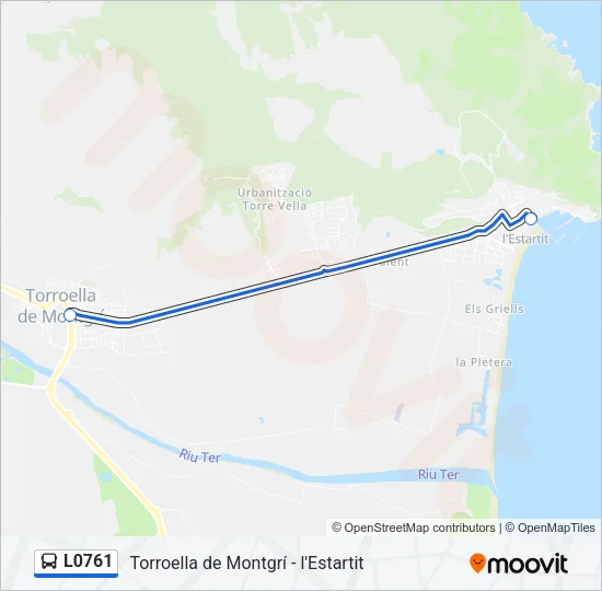 L0761 Bus Line Map