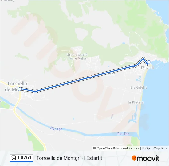 L0761 Bus Line Map