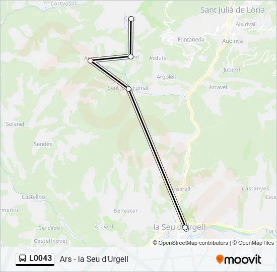 L0043 Bus Line Map