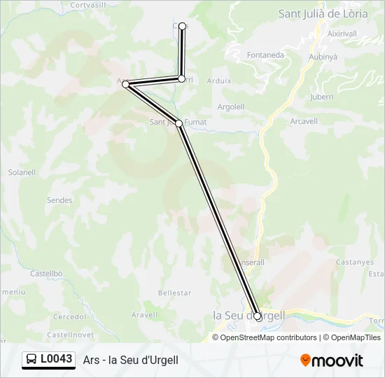 L0043 Bus Line Map