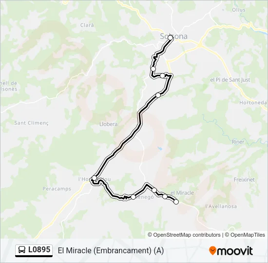 L0895 Bus Line Map