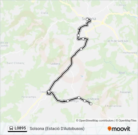 L0895 Bus Line Map