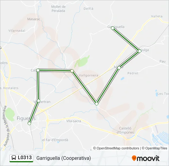 L0313 Bus Line Map