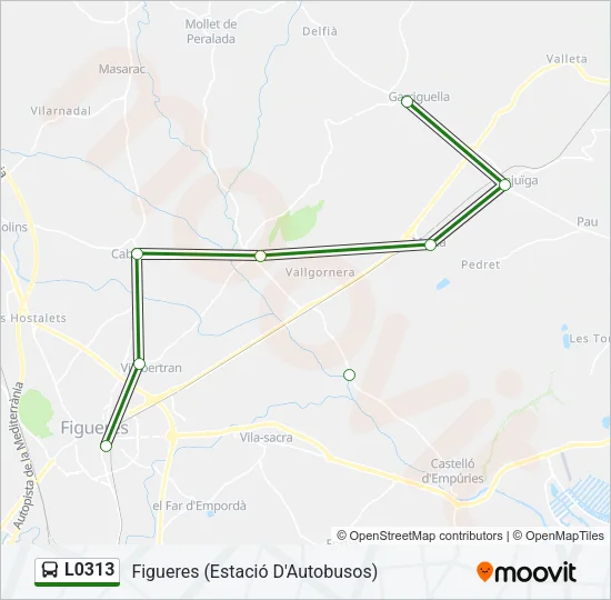 L0313 Bus Line Map