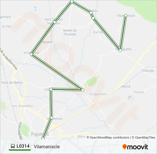 L0314 Bus Line Map