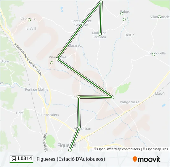 L0314 Bus Line Map