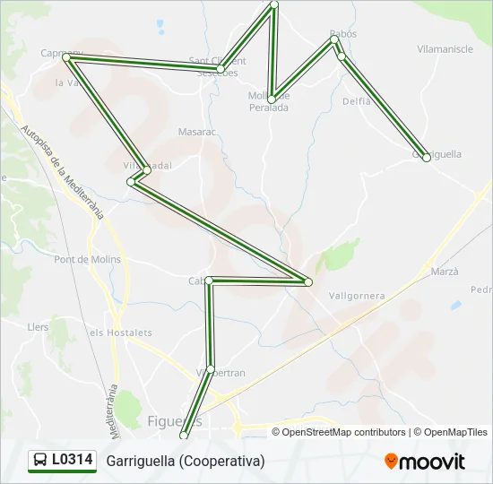 L0314 Bus Line Map