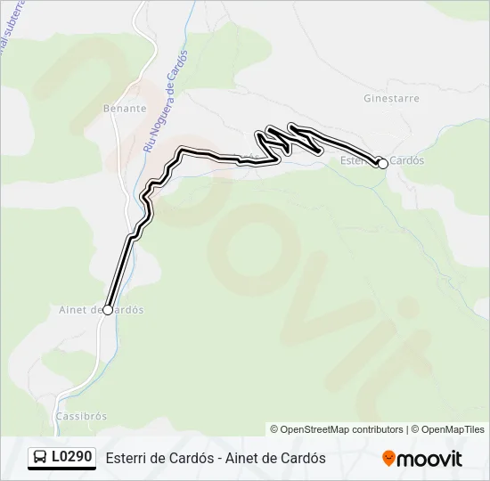 L0290 Bus Line Map