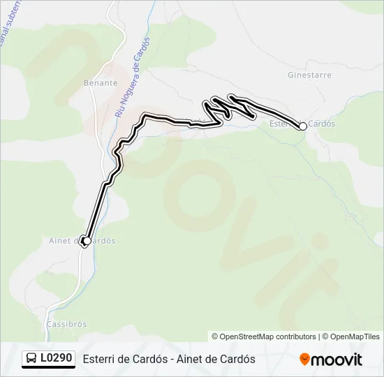 L0290 Bus Line Map