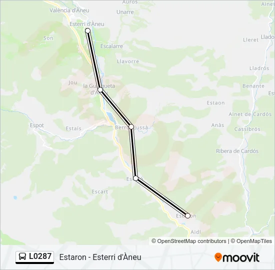 L0287 Bus Line Map