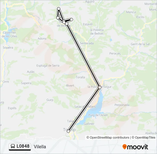 L0848 Bus Line Map