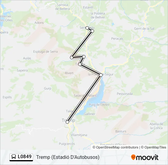 L0849 Bus Line Map