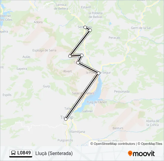 L0849 Bus Line Map