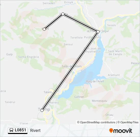 L0851 Bus Line Map