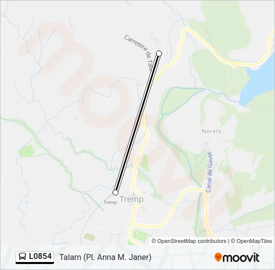L0854 Bus Line Map