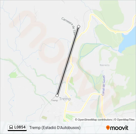 L0854 Bus Line Map