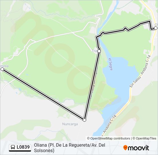 L0839 Bus Line Map