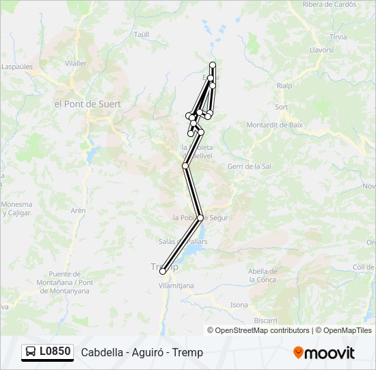 L0850 Bus Line Map