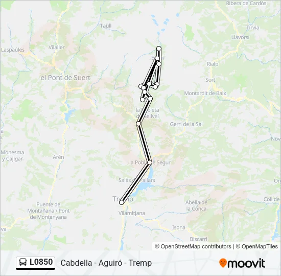 L0850 Bus Line Map
