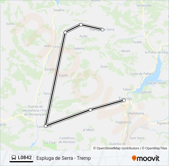 L0842 Bus Line Map