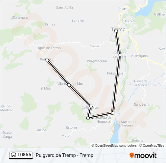 L0855 Bus Line Map