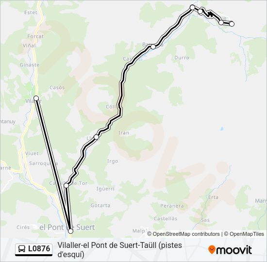 L0876 Bus Line Map