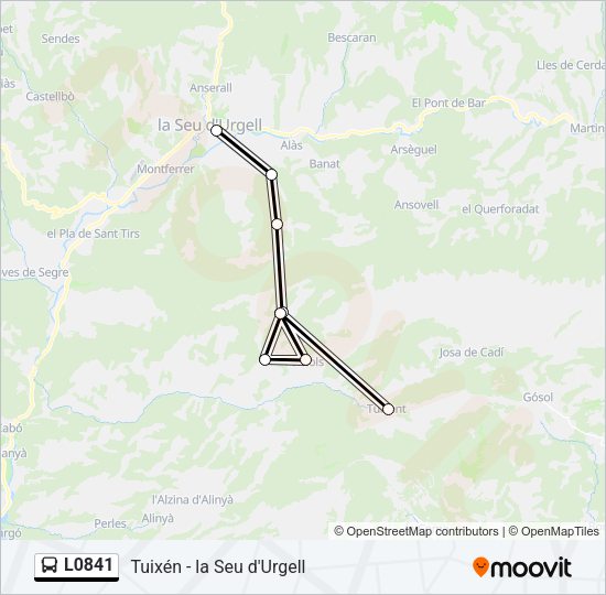 L0841 Bus Line Map