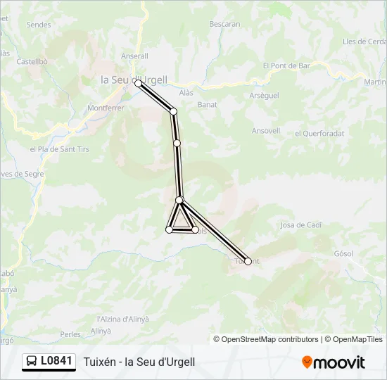 L0841 Bus Line Map