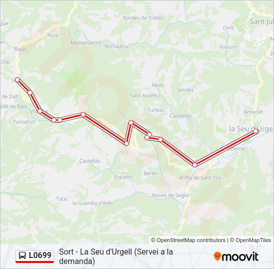 L0699 Bus Line Map