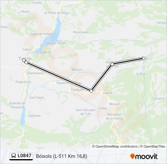 L0847 Bus Line Map